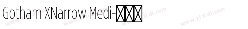 Gotham XNarrow Medi字体转换